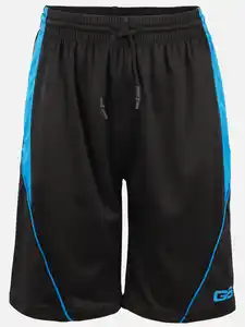 Jungen Trainingshorts mit weitem Bein Schwarz