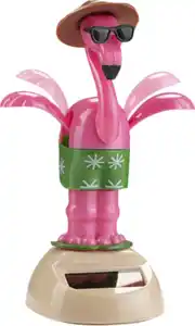 IDEENWELT Solar-Gute-Laune-Figur Flamingo