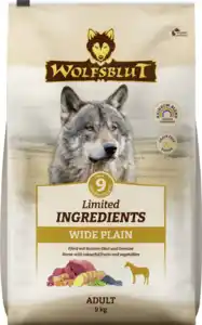 Wolfsblut Trockenfutter Limited INGREDIENTS Wide Plain Adult, 9 kg