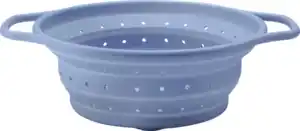 IDEENWELT Faltbares Silikonsieb blau