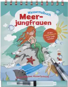 IDEENWELT Wassermalbuch Meerjungfrauen