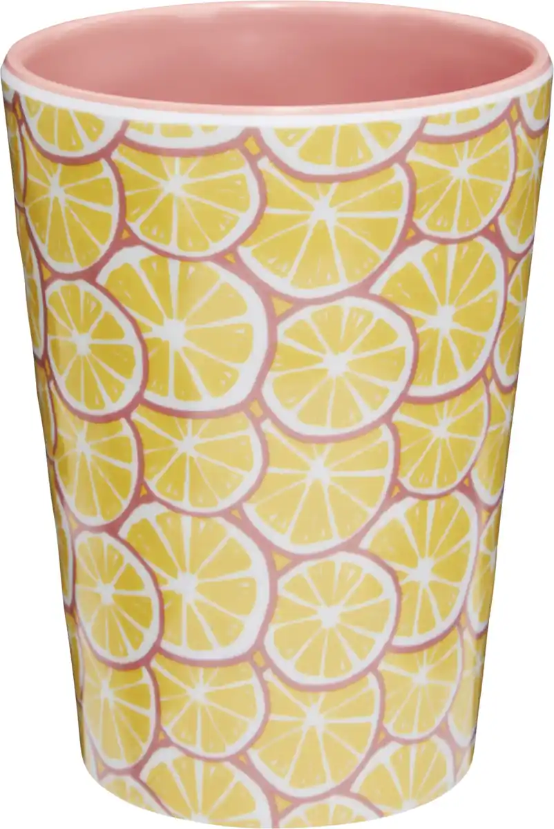 Bild 1 von IDEENWELT Melamin-Becher 350 ml Zitronenscheiben