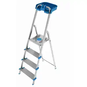 Trittleiter 'Atlantica' Aluminium 4 Stufen 153 cm