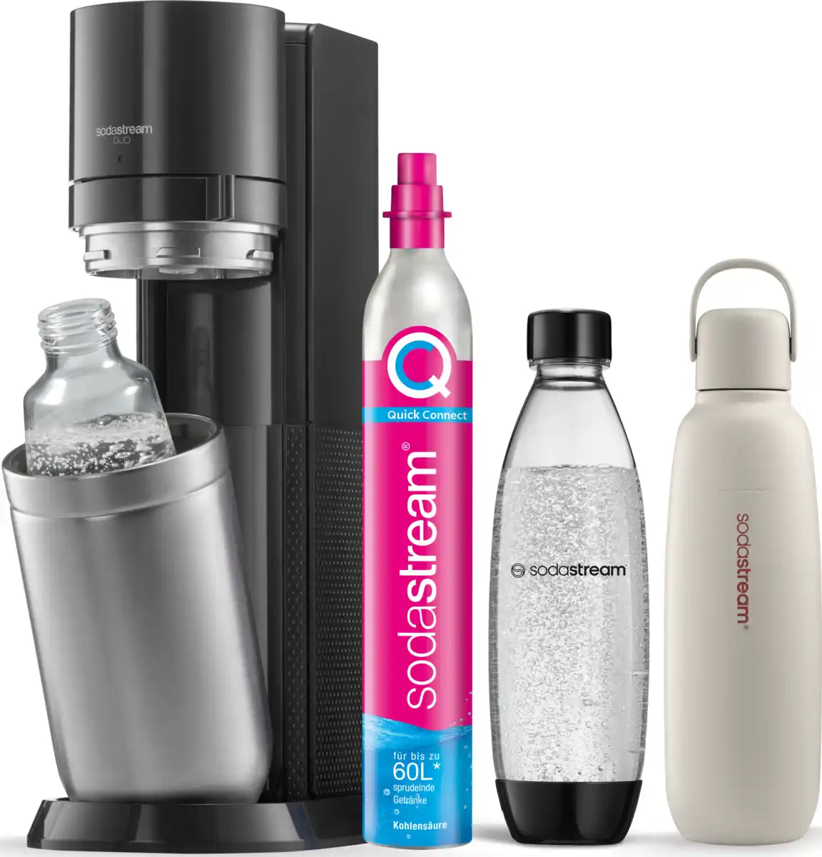 Bild 2 von SodaStream Wassersprudler DUO titan Allroundpack sand