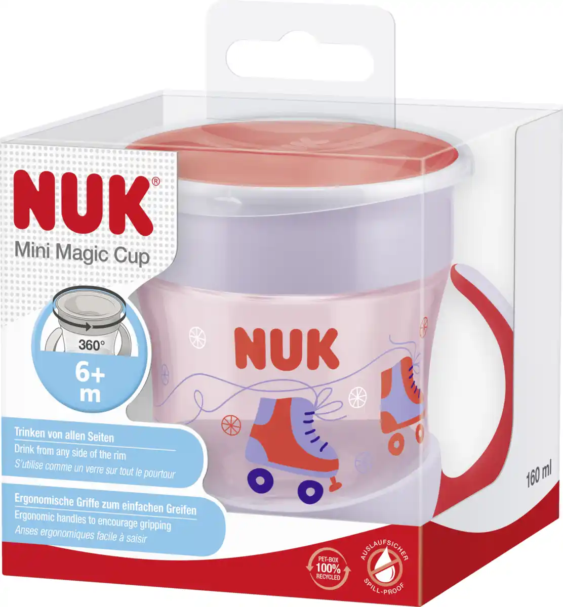 Bild 2 von NUK Mini Magic Cup Trinklernbecher, rot, 160 ml