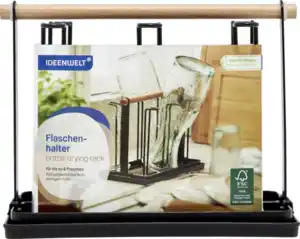 IDEENWELT Flaschenhalter schwarz