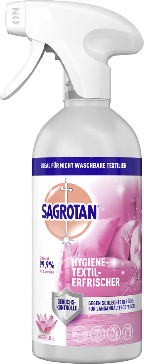 Bild 1 von Sagrotan Hygiene-Textilerfrischer Wasserlilie, 500 ml