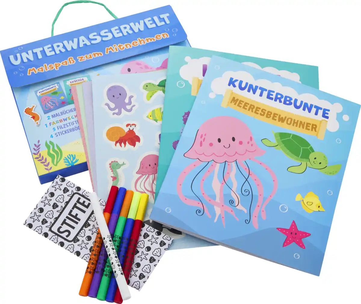 Bild 2 von IDEENWELT Malbücher mit Zauberfilzstiften Unterwasserwelt