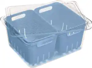 IDEENWELT Kühlschrankbox mit 2 Früchtekörben