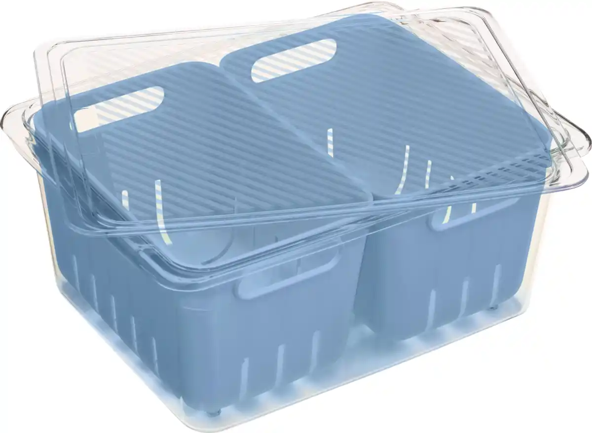 Bild 1 von IDEENWELT Kühlschrankbox mit 2 Früchtekörben