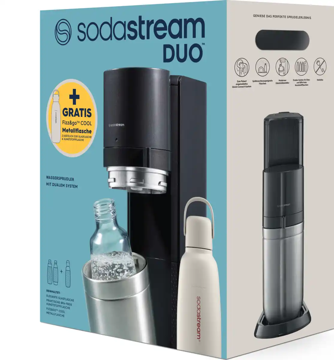 Bild 1 von SodaStream Wassersprudler DUO titan Allroundpack sand