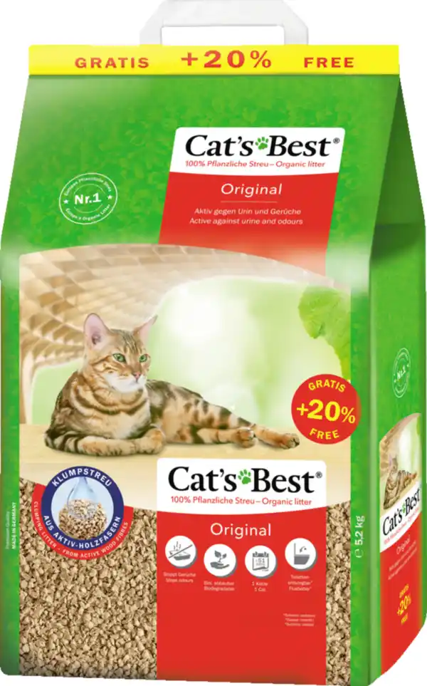 Bild 1 von Cat's Best Katzenstreu Original 12 Liter