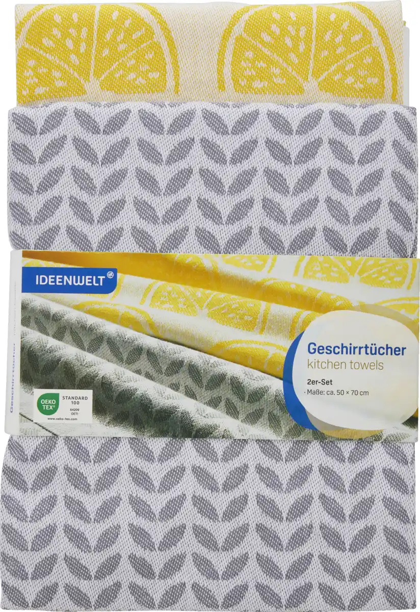 Bild 1 von IDEENWELT Jacquard Geschirrtücher 2er-Set