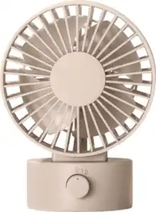 IDEENWELT USB Tischventilator beige
