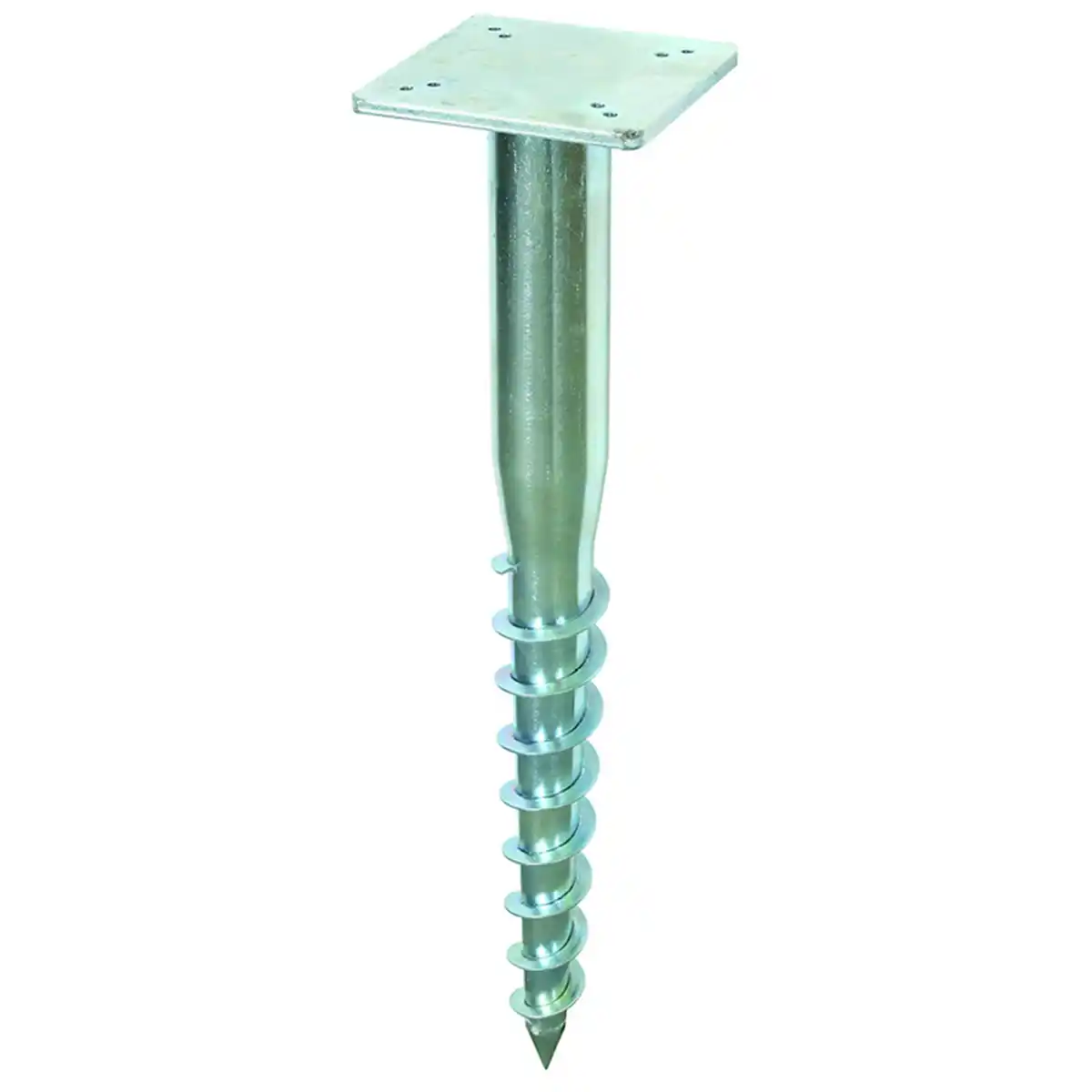 Bild 1 von Universal-Bodendübel silbergrau 16 x 16 x 55 cm, für Sonnenschirme