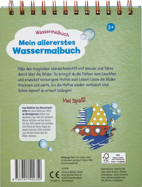 Bild 2 von IDEENWELT Wassermalbuch Mein allererstes Wassermalbuch