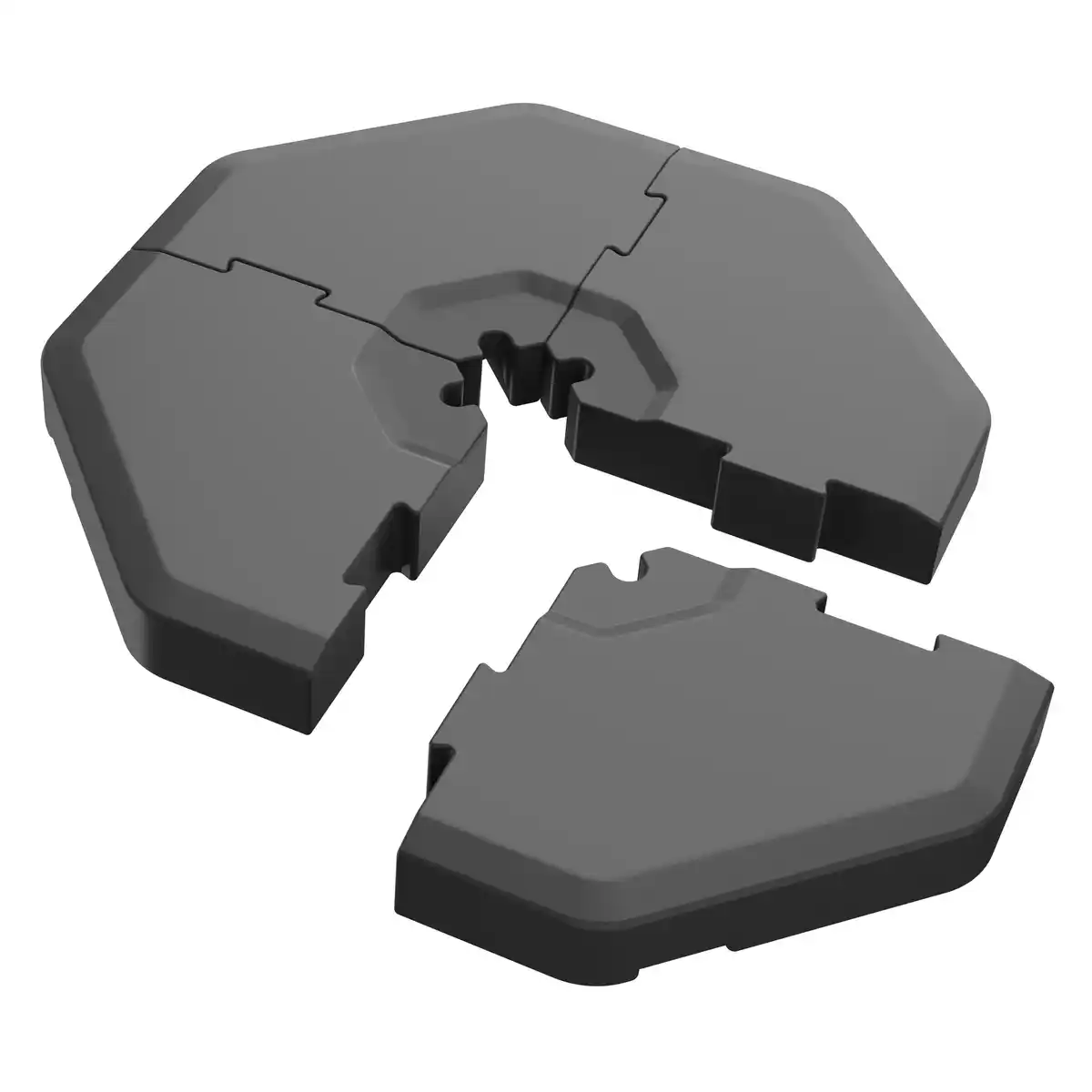 Bild 1 von Schneider Einlegeplatten für Ampelschirme anthrazit 4 Stück