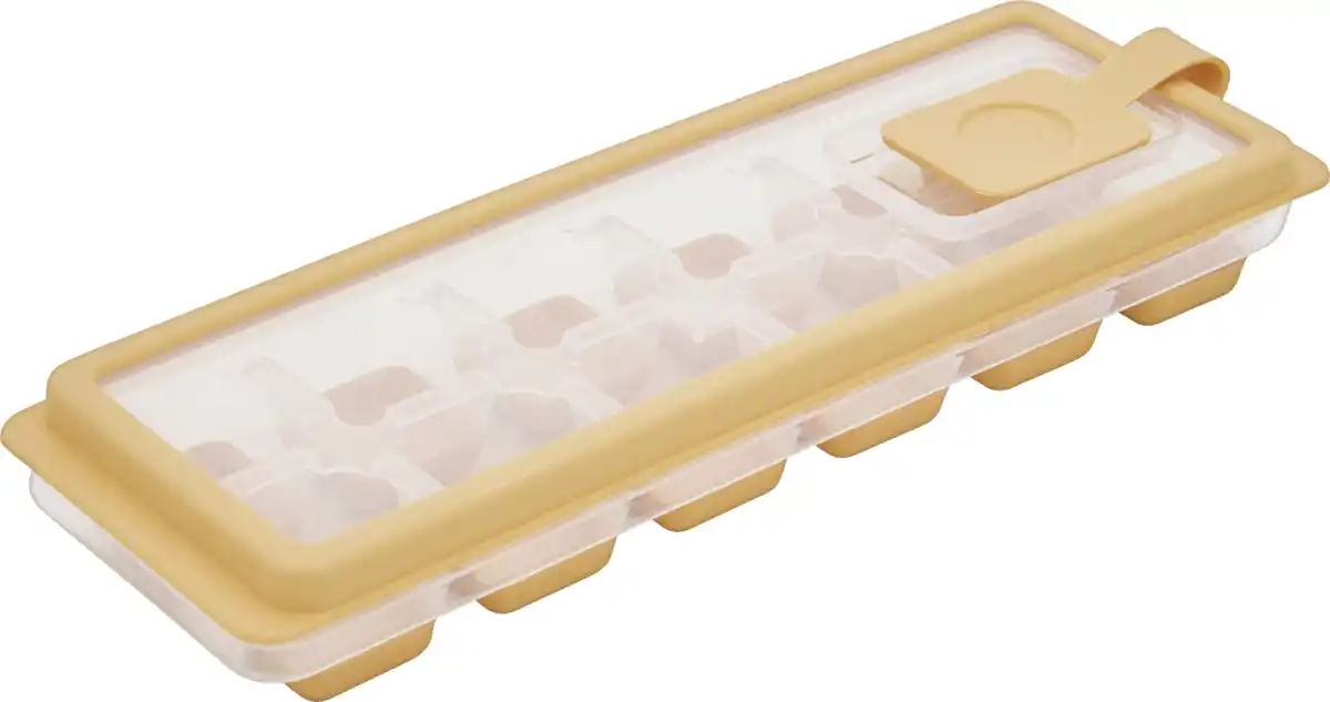 Bild 2 von IDEENWELT Eiswürfelform mit Deckel gelb