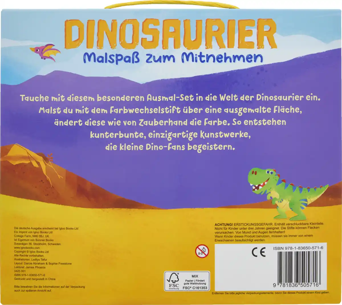 Bild 1 von IDEENWELT Malbücher mit Zauberfilzstiften Dino