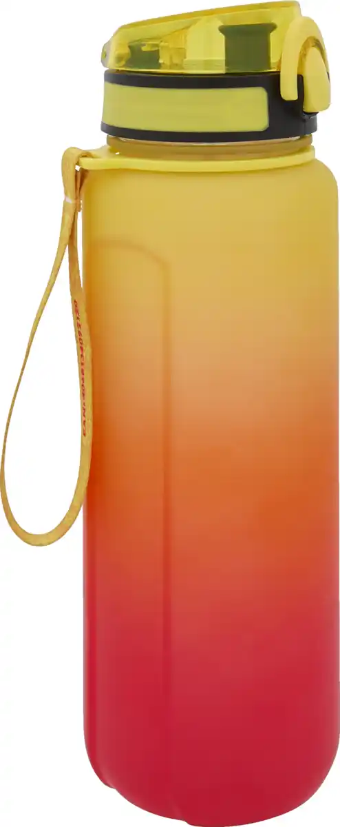 Bild 1 von IDEENWELT Sporttrinkflasche 1L gelb rot