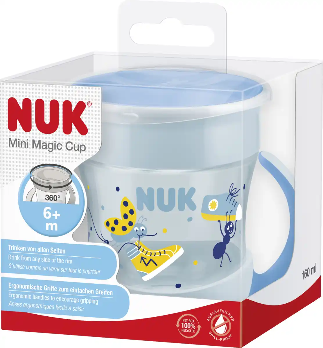 Bild 2 von NUK Mini Magic Cup Trinklernbecher, blau, 160 ml