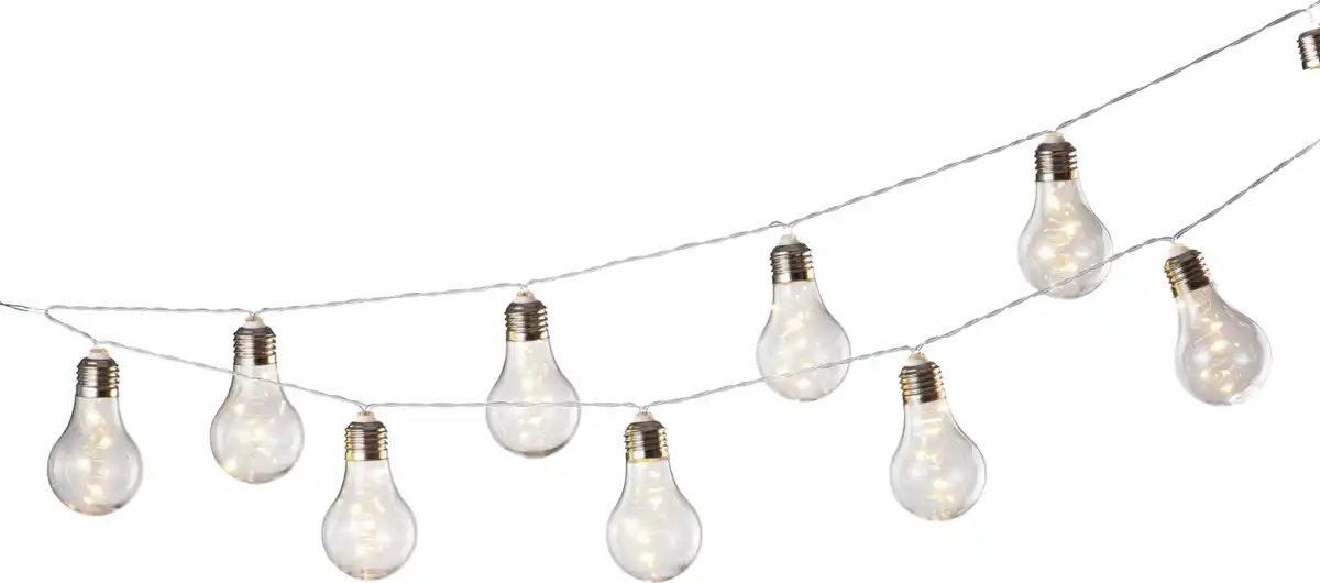 Bild 2 von IDEENWELT LED Solar-Glühbirnen-Lichterkette