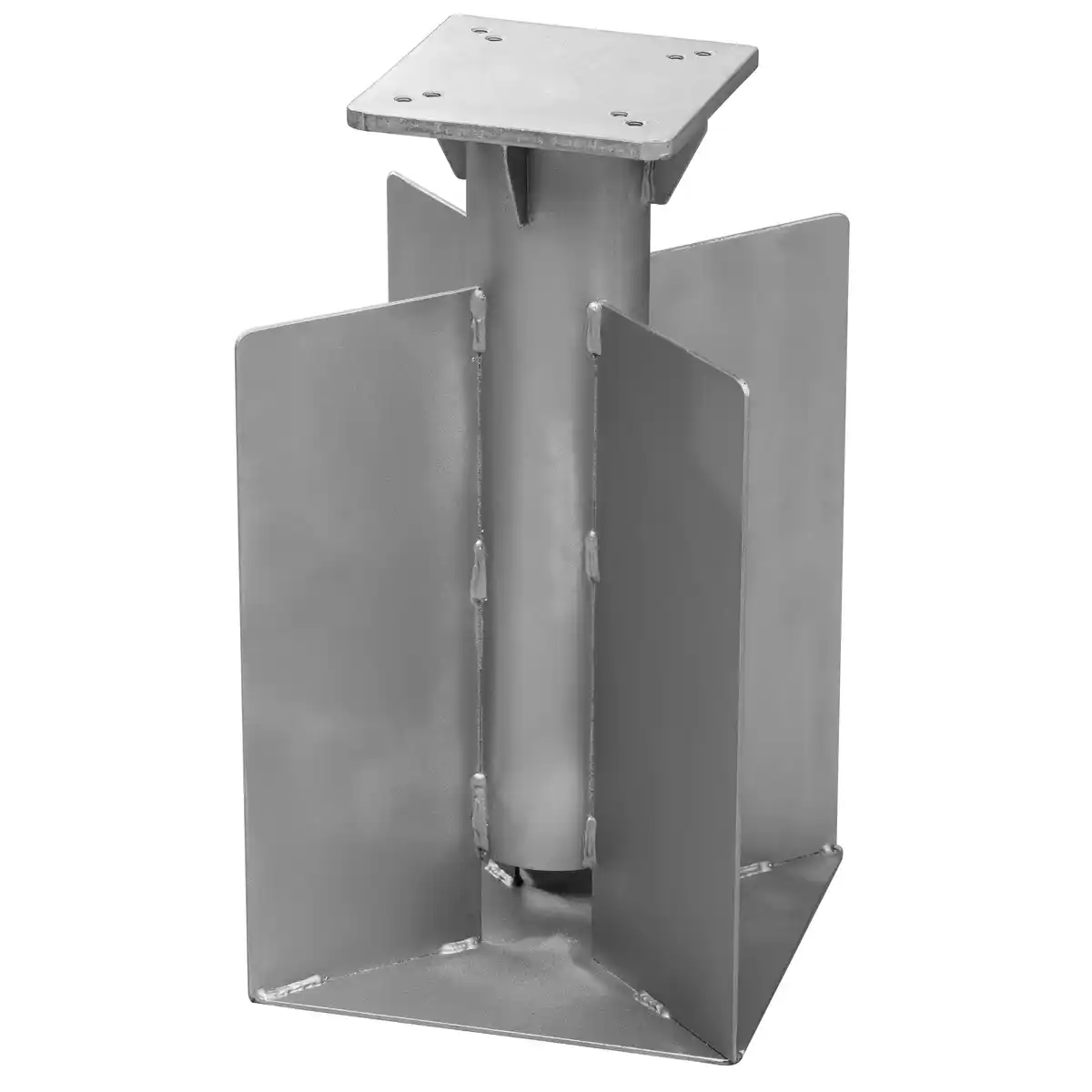 Bild 1 von Universal-Bodenanker silbern 16 x 16 x 45 cm