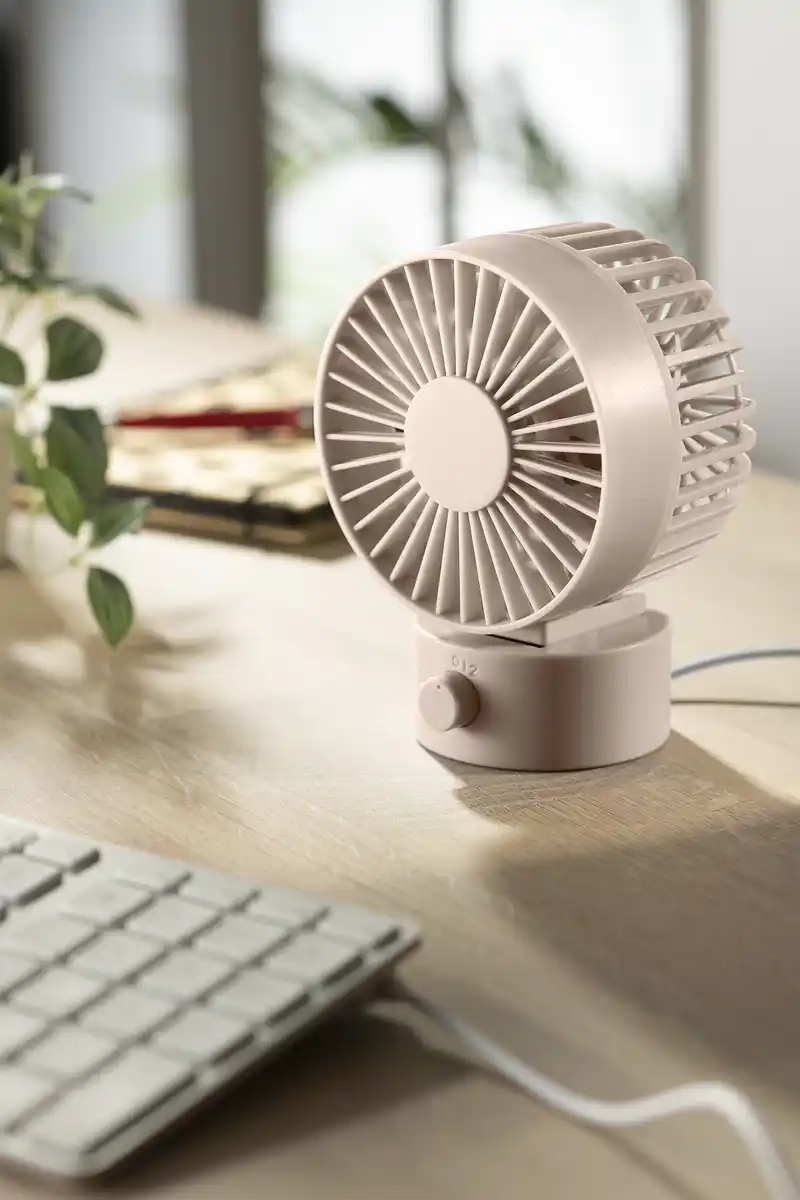 Bild 3 von IDEENWELT USB Tischventilator beige