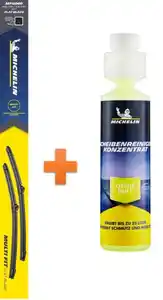 Michelin Scheibenwischer Multi Fit Set MF6040  + Scheibenreiniger-Konzentrat 250 ml Citrus