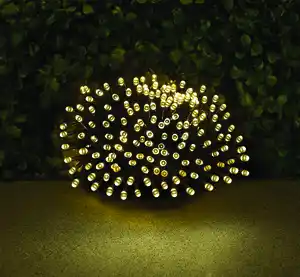 Lichterkette Solar 240 LED warmweiß L22m