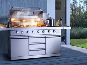 buschbeck Outdoorküche »Bristol«, 6 + 2 Brenner, 31,2 kW