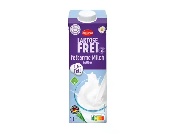 Bild 1 von Milbona Haltbare Milch, laktosefrei,  1 l