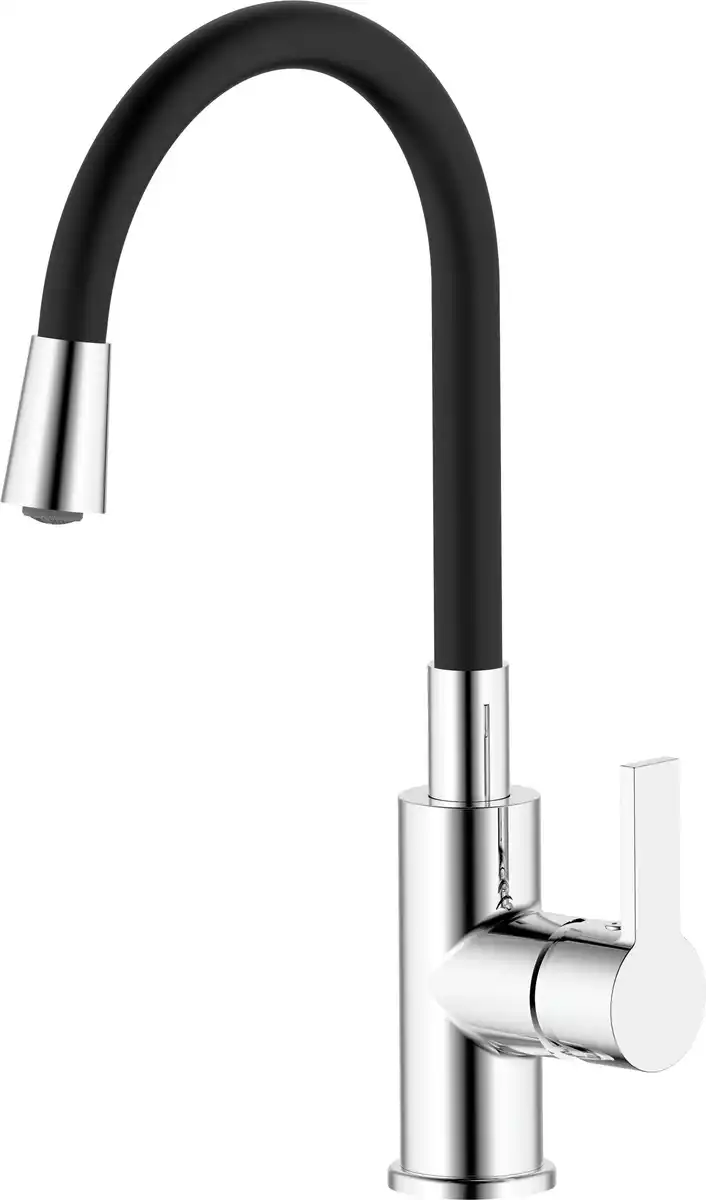 Bild 1 von Primaster Küchenarmatur Flexo mit flexiblen Auslauf schwarz chrom