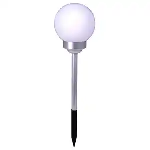 Light&More LED Solarleuchte Kugel H: 51,5 cm, Ø15 cm, Erdspieß