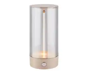 Briloner LED Akku-Tischleuchte Wiggle beige 15 cm warmweiß dimmbar