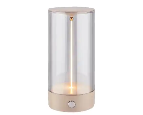 Bild 1 von Briloner LED Akku-Tischleuchte Wiggle beige 15 cm warmweiß dimmbar