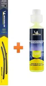 Michelin Scheibenwischer Multi Fit Set MF6046  + Scheibenreiniger-Konzentrat 250 ml Citrus