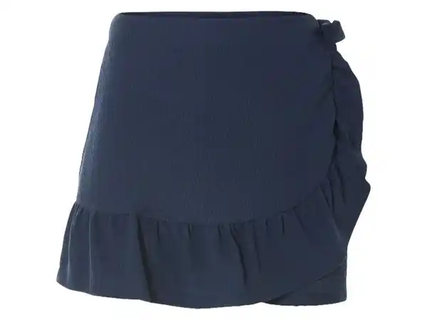 Bild 2 von esmara® Damen Wickel-Hosenrock, mit modischer Crêpe-Struktur