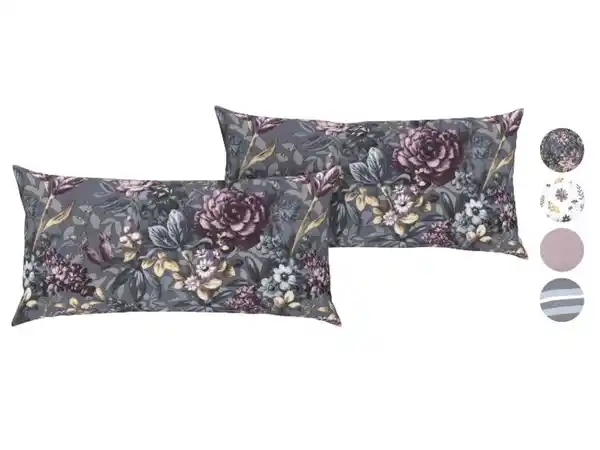 Bild 1 von LIVARNO home Renforcé-Kissenbezüge, 2 Stück, 80 x 40 cm