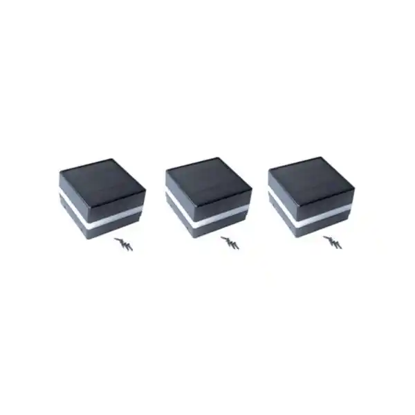 Bild 1 von 3 x Pfostenabdeckung mit Solar LED Beleuchtung, Rano