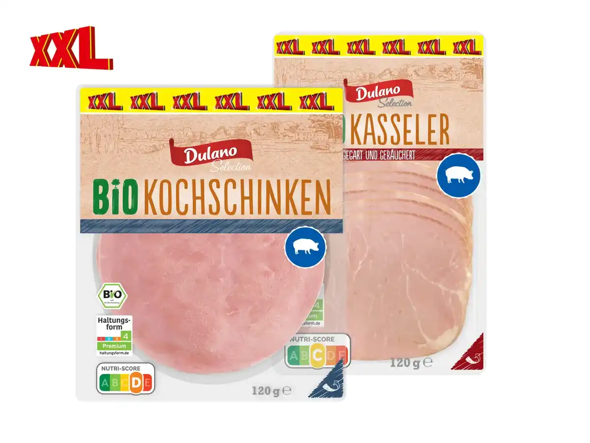 Bild 1 von Dulano Selection Bio Kochschinken/Kasseler XXL,  120 g