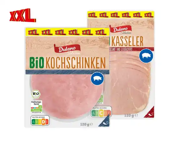Bild 1 von Dulano Selection Bio Kochschinken/Kasseler XXL,  120 g