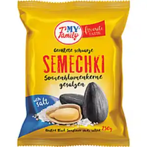 "MY FAMILY" Geröstete schwarze Sonnenblumenkerne mit Schale,...