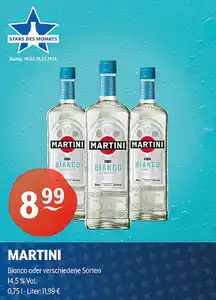 MARTINI Bianco oder verschiedene Sorten 14,5 % Vol.