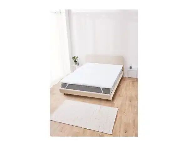 Bild 2 von LIVARNO home Matratzentopper, aus hochwertigem Jersey-Doppeltuch, 200 x 200 cm