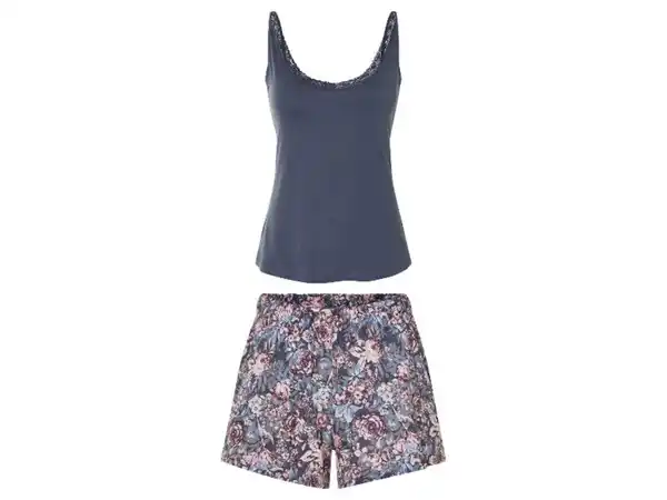 Bild 2 von esmara® Damen Shorty Pyjama, aus reiner Baumwolle