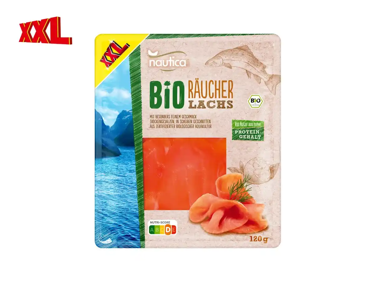 Bild 1 von Nautica Bio Räucherlachs XXL,  120 g