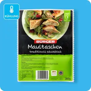 BÜRGER Maultaschen, Traditionell schwäbisch