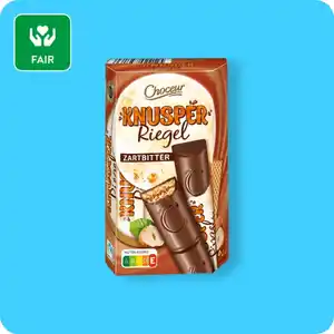 CHOCEUR Schoko-Knusper-Riegel, Vollmilch oder Zartbitter