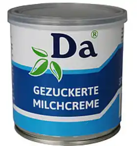 Gezuckerte Milchcreme